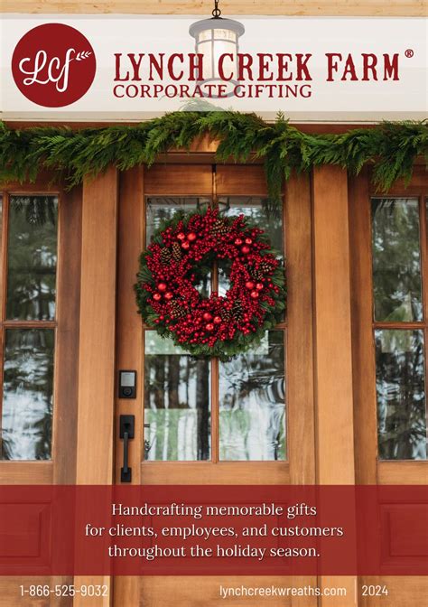 Fresh Holiday Corporate Wreaths and Gifts | Lynch Creek Farm