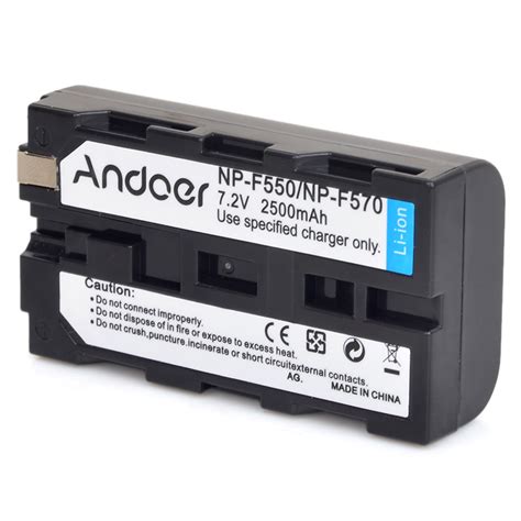 Andoer Rechargeable Replacement Camera Camcorder Li Ion Lithium Battery