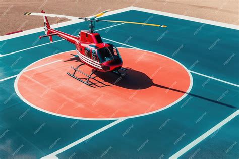 Premium Ai Image Helicopter Landing Pad Professional Advertising