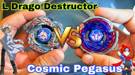 Beyblade Metal Fury Cosmic Pegasus Vs L Drago Destructor