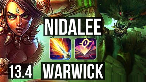 NIDALEE Vs WARWICK JNG 71 Winrate 10 1 2 Legendary Rank 12 Nida