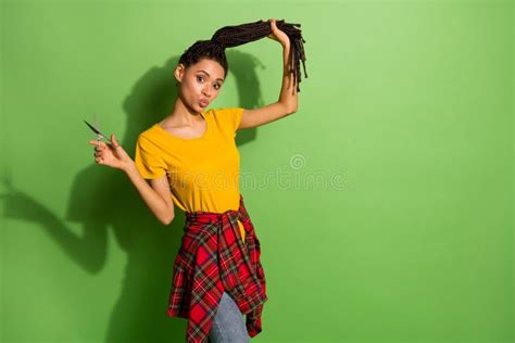 Funky Flirty Young Woman Lick Teeth Tongue Smile Isolated On White