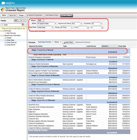 Summarize Your Salesforce Report Data Summary Reports