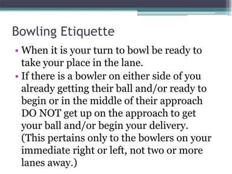 Ppt Bowling Etiquette Powerpoint Presentation Id2316913