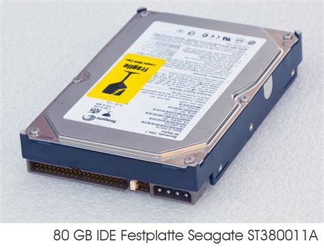 FAST 80GB IDE HARD DRIVE HDD SEAGATE ST380011A 3,5" 3 1/2in 7200 &/min ...