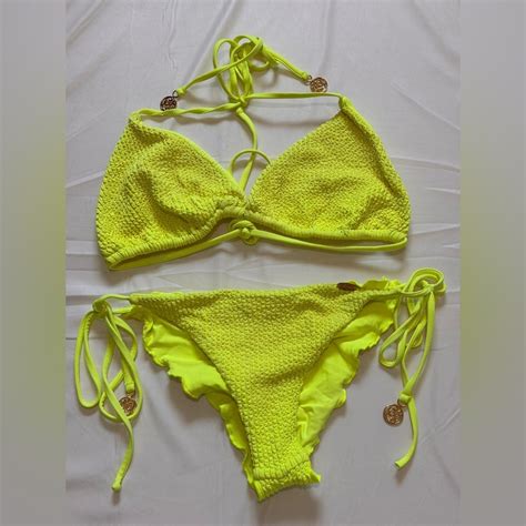 Luli Fama Neon Yellow Bikini Gem