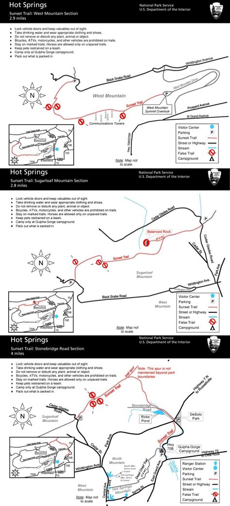 Hot Springs Sunset Trail Map