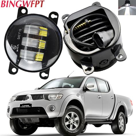 X Led Fog Light Car Front Drl Fog Lamp For Mitsubishi Asx Pajero