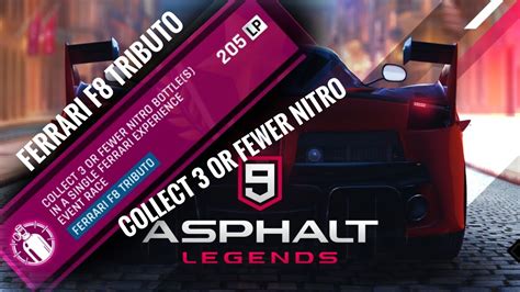 COLLECT 3 OR FEWER NITRO BOTTLE S FERRARI EXPERIENCE EVENT FERRARI F8