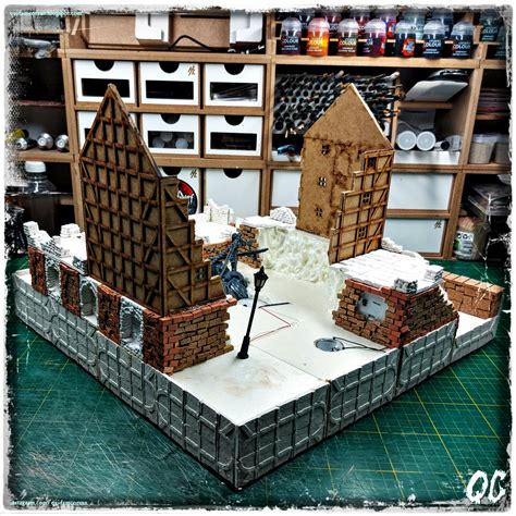 Wip Building Of Ruins Of Mordheim Modular Table