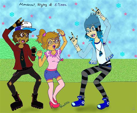 Mordecai Rigby and Eileen by GabyCoutino on DeviantArt