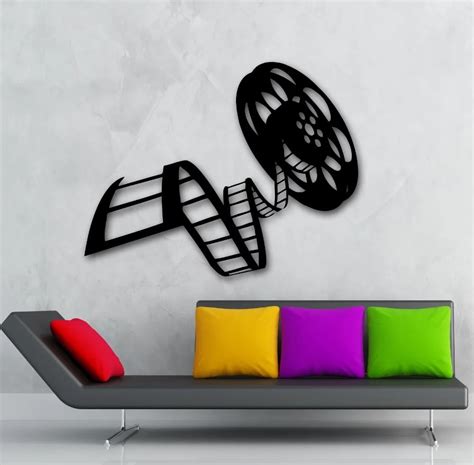 Aliexpress.com : Buy Movie Film Vinyl Wall Decal Reel Of Film Cinema ...