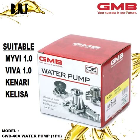 Myvi Viva 1 0 Kenari Kelisa GMB AISIN Water Pump GWD 40A Perodua Lazada