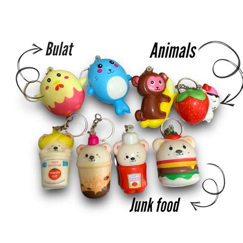 Jual Gantungan Kunci Squishy Squishy Karakter Mini Gantungan Squishy