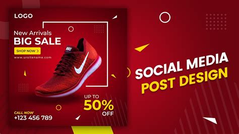 Social Media Post Design In Photoshop Photoshop Tutorials Bangla