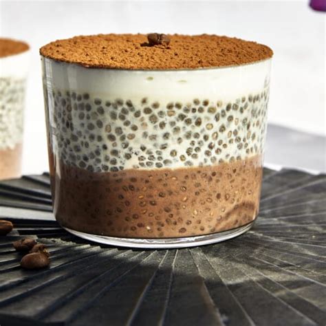 Tiramisu Chia Seed Pudding Food Dolls