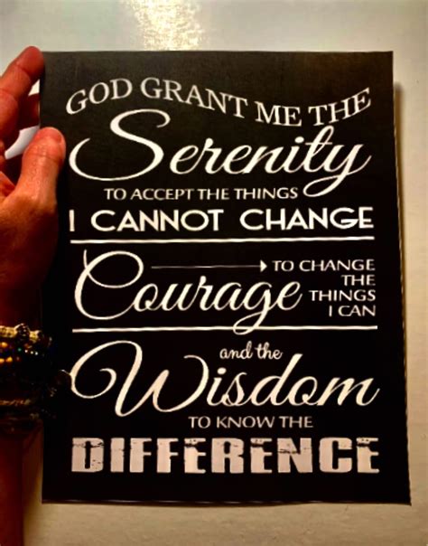 Serenity Prayer / Wood Sign / Ready to Display With Vintage Wire Hanger ...