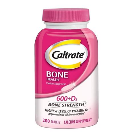 Bone Health Calcium 600 Plus Vitamin D3 200 Tablets Picture Color Strawberrynet Hken