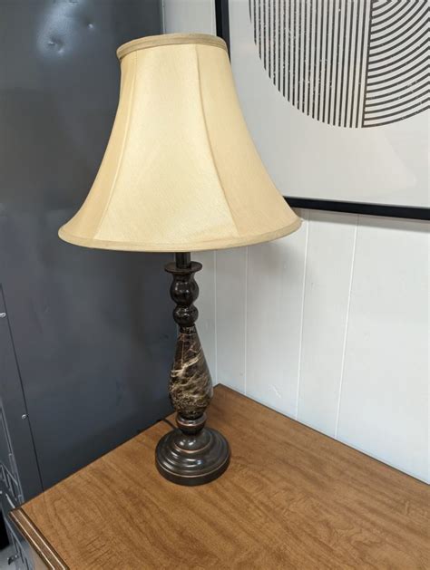 Black Marble Swirl Lamp Roth Brader Furniture