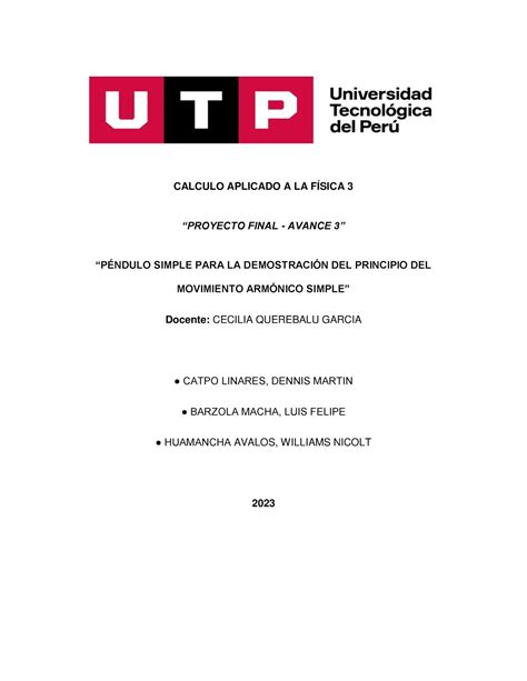 Proyecto Final Caf Grupo Calculo Aplicado A La F Sica Utp