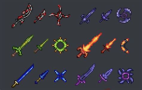 Making Sprites For My Terraria Mod Day 9 Bloodletter Spine Breaker