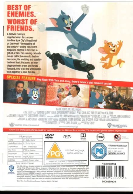 TOM JERRY THE MOVIE Chloe Grace Moretz Michael Pena DVD 1 49