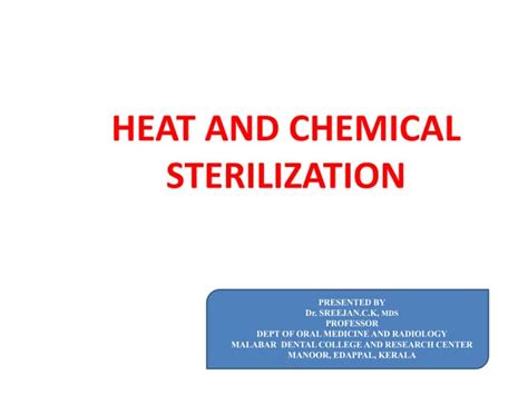 Chemical sterilization | PPT