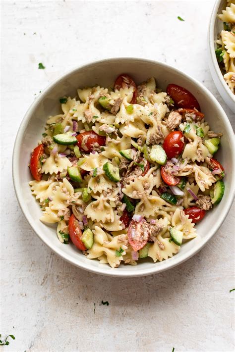 Healthy Tuna Pasta Salad Salt Lavender