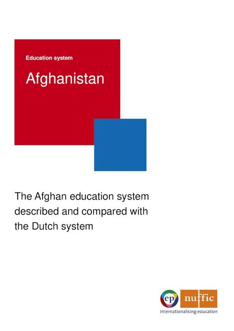 (PDF) Education System Afghanistan - Arbeitsmarktservicedocs.ams.at ...