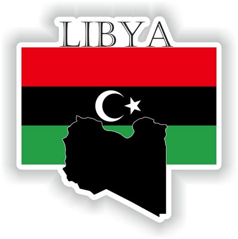 Libya Sticker Flag Mf For Laptop Book Fridge Guitar Motorcycle Helmet