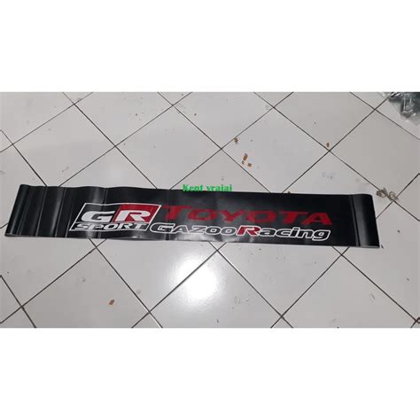 Jual Stiker Kaca Depan Mobil Tulisan Gr Sport Toyota Shopee Indonesia