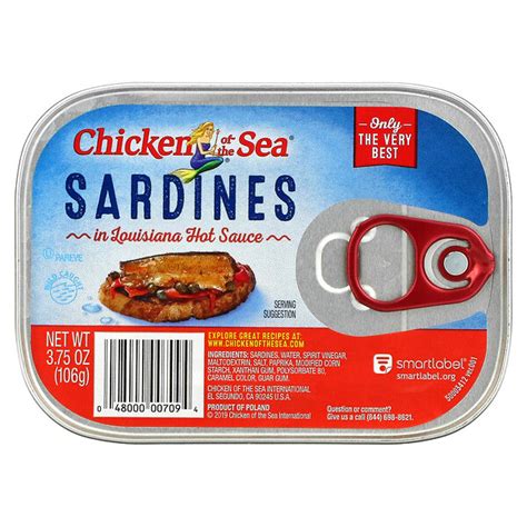 Chicken Of The Sea Sardines In Louisiana Hot Sauce Oz G