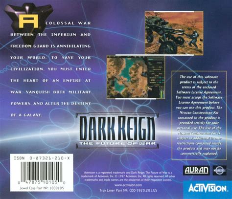 Dark Reign The Future Of War Windows Box Cover Art Mobygames