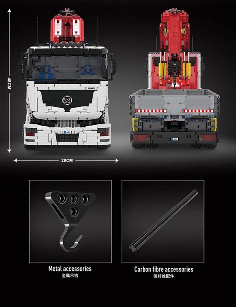 Mould King Moc Pneumatic Crane Truck With Pieces