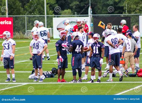 New England Patriots Training Camp Editorial Stock Image Image Of