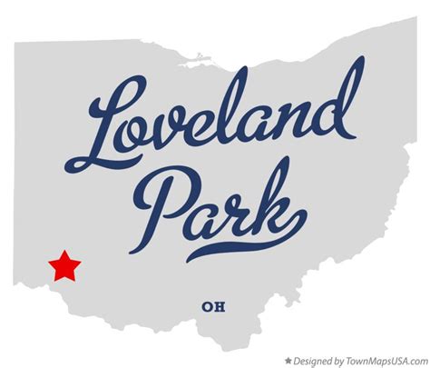 Map of Loveland Park, OH, Ohio