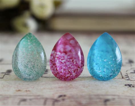 10x14mm 13x18mm 18x25mm Handmade Teardrop Glass Cabochons Etsy