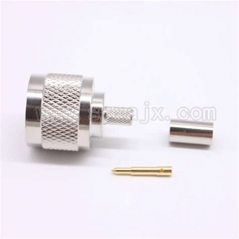 N Male Crimp RF Coxial Connector Converter N Male Plug Straight Crimp