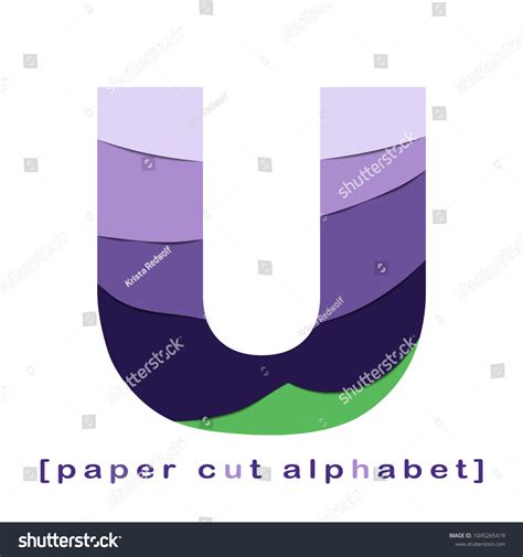 Creative Layered Paper Cut Out Letter Stock Vector Royalty Free