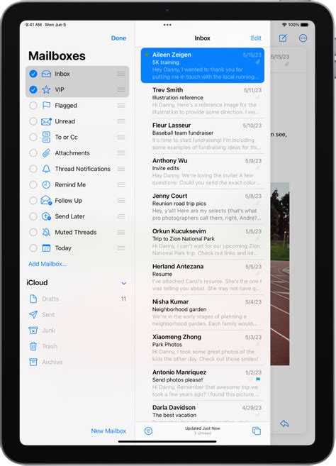 Organize Email In Mailboxes On Ipad Apple Support