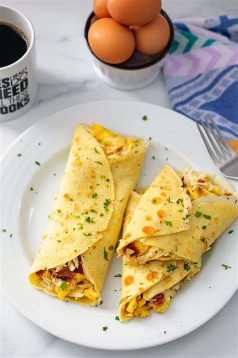 Bacon Egg And Cheese Crepes Recipe We Are Not Martha