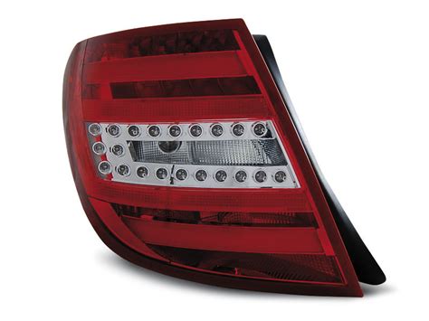 Coppia Fari Led Posteriori Mercedes Classe C W204 Station 07 10 Ros