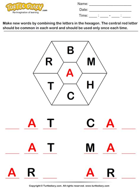 Complete The Word With Letters B M H C T R A Worksheet Turtle Diary