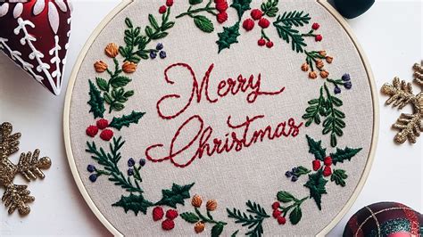 Christmas Embroidery Pattern YouTube