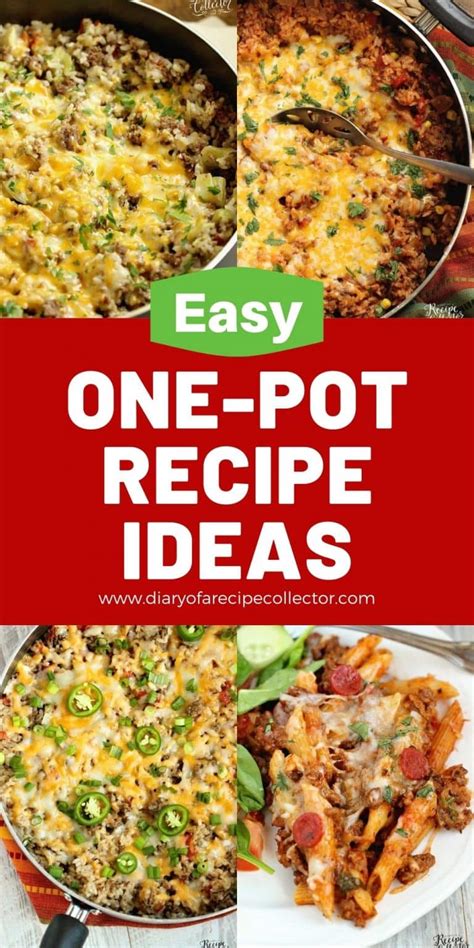 Easy One Pot Recipes Diary Of A Recipe Collector