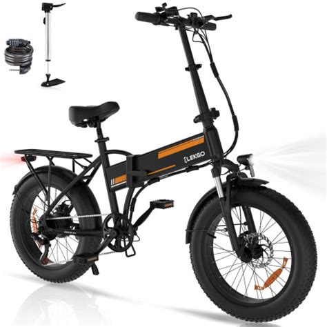 Elekgo Electric Bike X Fat Tire E Bike Km Fold Bike Bicycle On