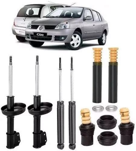 04 Amortecedores Renault Clio 1 0 Kits Batente 2005 2006