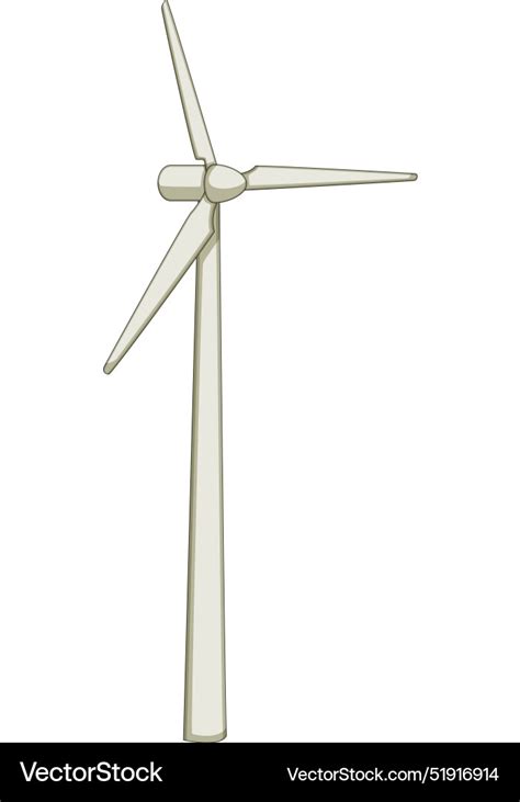 Farm wind turbine cartoon Royalty Free Vector Image