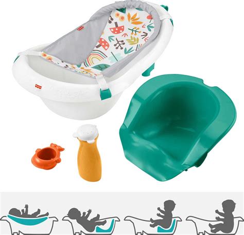 Fisher Price 4 In 1 Sling ‘n Seat Tub Baby To Toddler Bath With 2 Toys