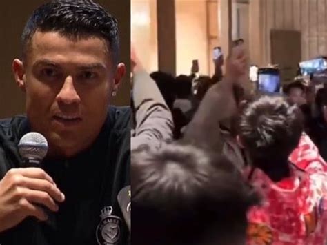 Watch Cristiano Ronaldo Breaks Silence On Chinese Fans Storming Al